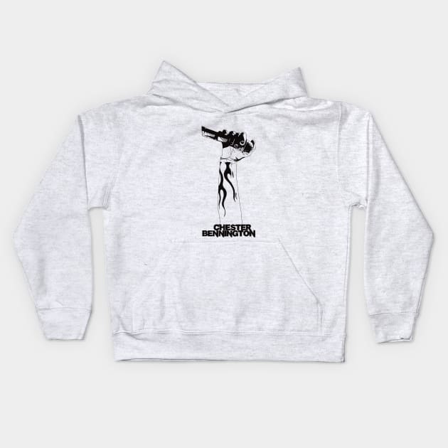 Chester Bennington / Linkin Park Kids Hoodie by OFive